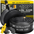 Ultraverse Schrader Bike Inner Tubes - 18x1.75-2.125