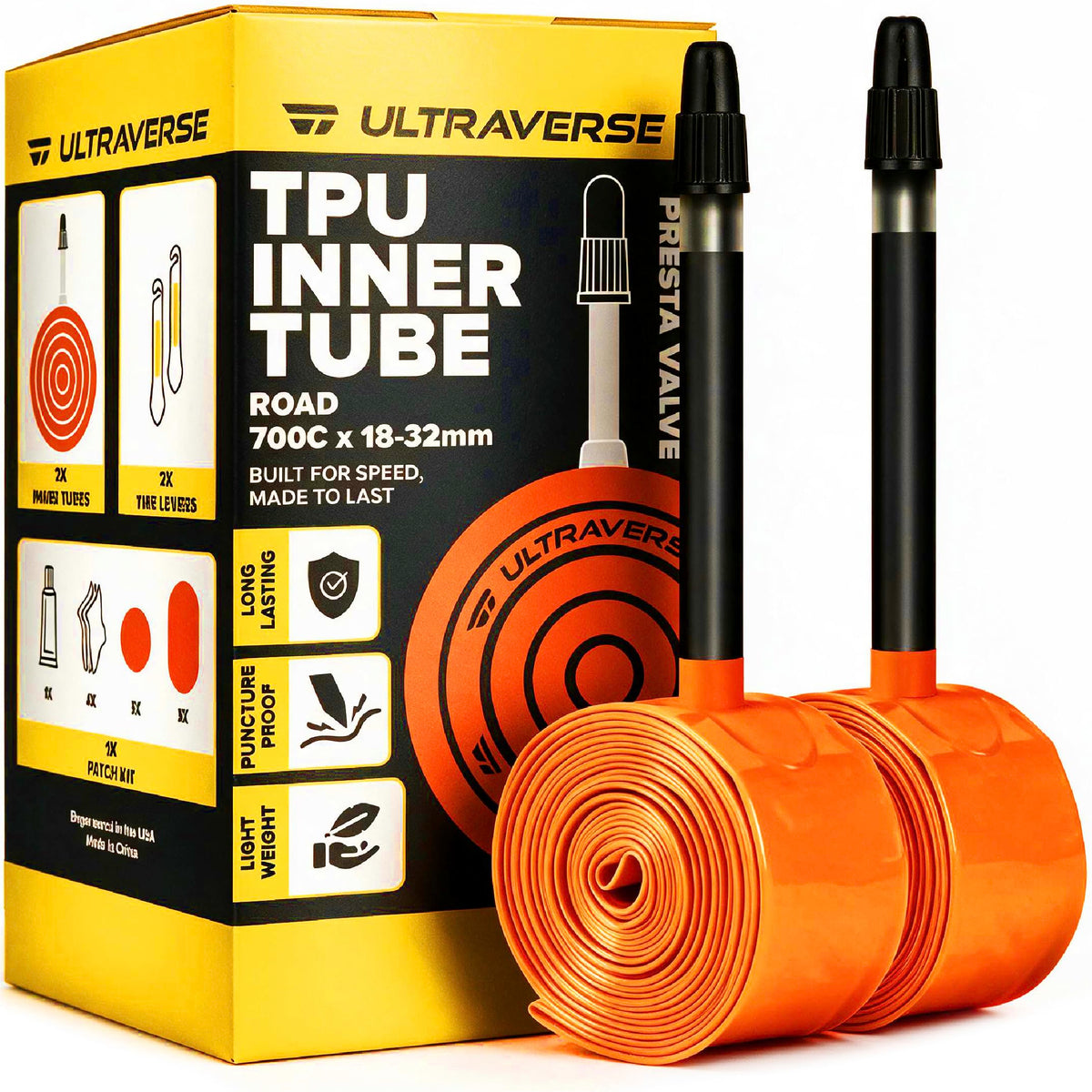 Ultraverse Lightweight TPU 700C Inner Tubes - 85mm